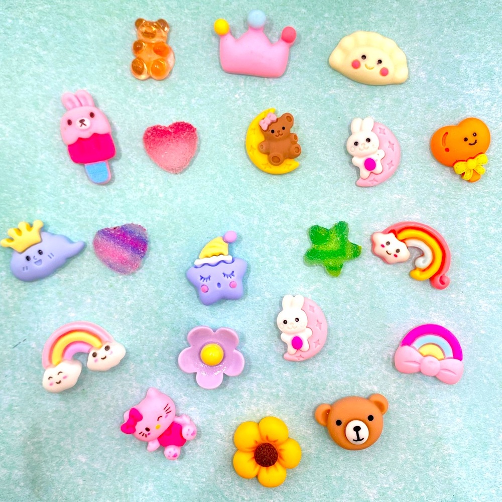 20pcs- Cartoon Kawaii 3D Stickers, Bottle/Phone/Refrigerator/laptop stickers